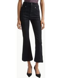 Veronica Beard - Carson High Rise Ankle Flare With Mid Seam Jeans - Lyst