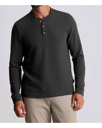 Free Fly - Waffle Long Sleeve Henley Top - Lyst