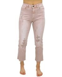 Grace and Lace - Mel's Favorite Straight Leg Cropped Denim Jeans - Lyst