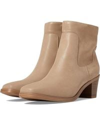MIA - Tasia Boots Leather Block Heel Ankle Bootie Htat208 - Lyst