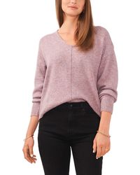 Vince Camuto - Ribbed Knit Long Sleeves Pullover Sweater - Lyst
