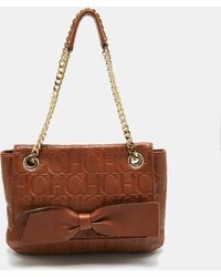 Carolina Herrera - Monogram Leather Audrey Shoulder Bag - Lyst