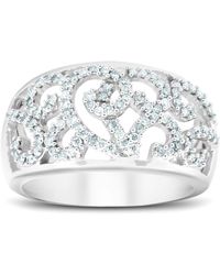 Pompeii3 - 1/2 Ct Diamond Multi Row Wide Right Hand Cocktail Ring - Lyst