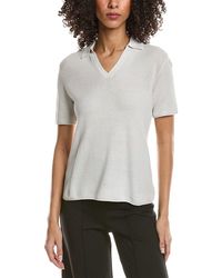 Theory - Open Collar Top - Lyst