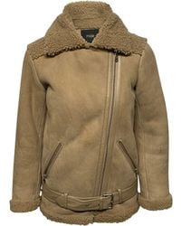 Maje - Gombery Shearling Jacket - Lyst