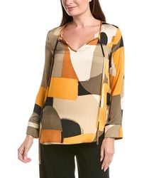 Joseph Ribkoff - Tie Neck Top - Lyst