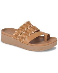 BareTraps - Gwendalyn Faux Leather Slip On Wedge Sandals - Lyst