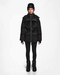 Rudsak - Donia Fitted Velvet Down Puffer With Removable Sleeves - Lyst