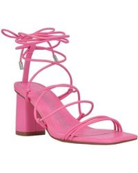 Calvin Klein - Calista Lace-up Strappy Heels - Lyst