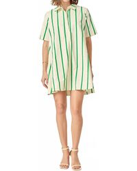 English Factory - Striped Kaftan Mini Dress - Lyst