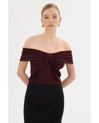 Lamarque - Camelia Lurex Knit Top - Lyst