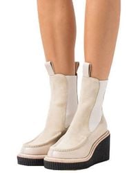 Rag & Bone - Paloma Wedge Sloane Suede & Leather Chelsea Boots - Lyst
