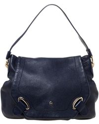 Aigner - Leather Flap Hobo - Lyst