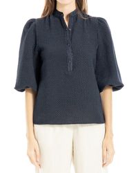 Max Studio - 3/4 Sleeve Pullover V-Neck Blouse - Lyst