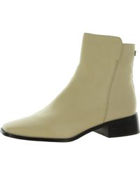 Sam Edelman - Thatcher Leather Square Toe Ankle Boots - Lyst