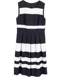 BOSS - By Hugo Stripe Pleated Mini Dress - Lyst