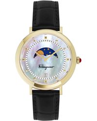 Ferragamo - Ferragamo 36mm Black Quartz Watch Sfuh00821 - Lyst