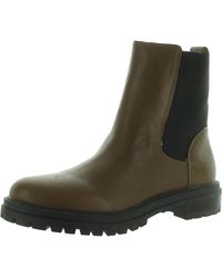 Madewell - Pull-On Chelsea Lugsole Boots Chelsea Boots Leather Mid-Calf Boots - Lyst
