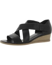 Vaneli - Jala Leather Slip-on Wedge Sandals - Lyst