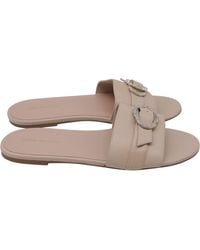 Stuart Weitzman - Crystal-Embellished Slides - Lyst