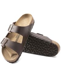 Birkenstock - Arizona Bs Leather Slip On Footbed Sandals - Lyst