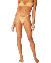 WeWoreWhat - Ruched String Bikini Bottom - Lyst