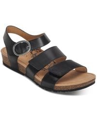 Aetrex - Lilly Adjustable Quarter Strap Sandal - Lyst