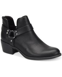 b.ø.c. - Liza Faux Leather Embossed Booties - Lyst