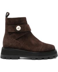 Jimmy Choo - Meena Flat Suede Ankle Boots - Lyst