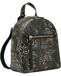 Fossil - Megan Printed Polyurethane Small Backpack - Lyst