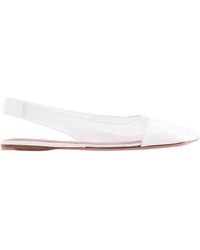 AMINA MUADDI - Patent Transparent Ane Glass Flats, Brand Size 36 (Us Size 6) - Lyst