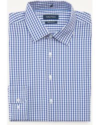 Nautica - Classic Fit Wrinkle-resistant Dress Shirt - Lyst