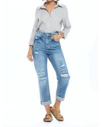 Blue Age - High Rise Ripped Boyfriend Jeans - Lyst
