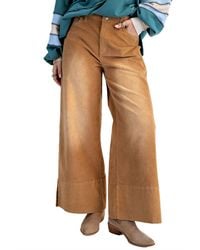 Easel - Stretch Baby Corduroy Wide Leg Pants - Lyst