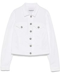 Dondup - Cropped Jacket With Classic Front Button Fastening - Lyst