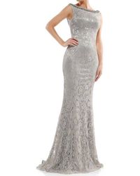 Marsoni by Colors - Scoop Back Lace Mother Of The Bride Gown - Lyst