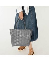 Fashnzfab - Basket Weave Tote Bag Shoulder Bag - Lyst