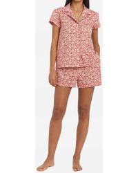 The Sleep Code - Liberty Print Floral Cotton Classic Short Pj Set - Lyst