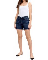 Judy Blue - High Waist Back Flap Pocket Denim Short - Lyst