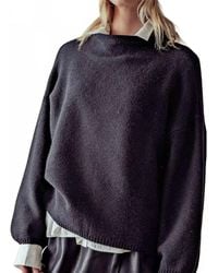 Trend:Notes - Texture Knit Bell Sleeve Turtle Neck Sweater - Lyst