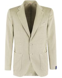 Santaniello - Lightweight Two-Button Jacket With Notched Lapel - Lyst