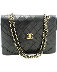 Chanel - Half Moon Leather Shoulder Bag (pre-owned) - Lyst