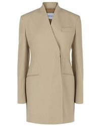 Ferragamo - Ferragamo Single-Breasted Fitted Wool Blazer - Lyst
