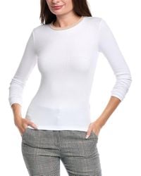 Peserico - Wool & Cashmere-Trim T-Shirt - Lyst