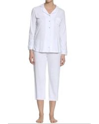 Twelve Eighty Eight - Sophie Basic Long Sleeve Cropped Pajama Set - Lyst