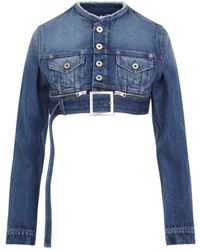 Jean Paul Gaultier - Super Cropped Denim Jacket - Lyst