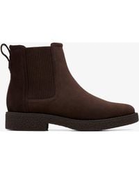 Clarks - Nella Top Dark Suede - Lyst
