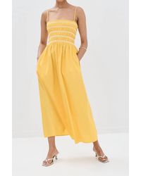 Pistola - Bianca Smocked Bodice Dress - Lyst