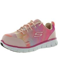 Skechers - Sure Track Saivy Animal Print Comp Toe Work And Safety Shoes - Lyst