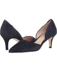 Pelle Moda - Kenny Pump 11 Suede Pointed Toe Kitten Heel Fzp434 ,11) - Lyst